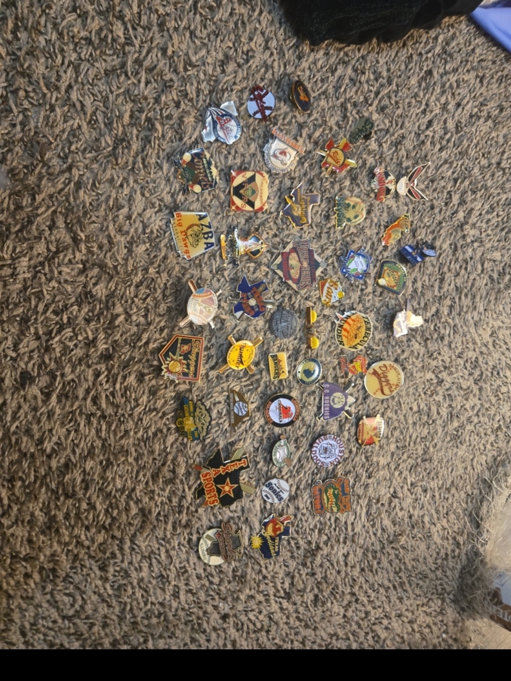 Assorted Vintage Enamel Pins - Colorful Collectible Lot